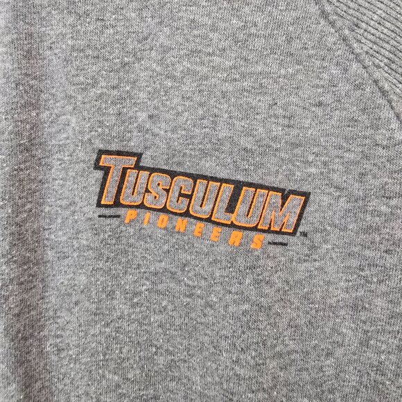Tusculum Pioneers Men's Champion 1/4 Zip Pullover Sweatshirt Gray Size Large - Picture 2 of 8